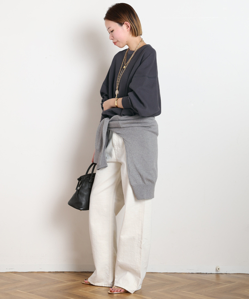 AP STUDIO（エーピーストゥディオ）の「【HAIKURE/ハイクル】KOREA White（デニムパンツ・レディース・ホワイト・25/24/27/26）」の9枚目の写真