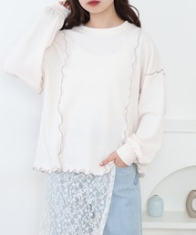 myke（ミーカ）の「myke TC裏毛 配色メロー プルオーバー（スウェット）」