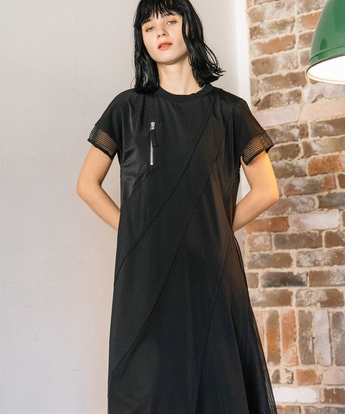 AULA AILA（アウラアイラ）の「スラントスイッチングワンピース（ワンピース・レディース・ブラウン/チャコールグレー/ブラック・0）」の11枚目の写真