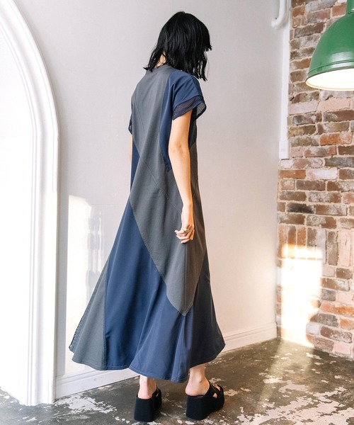 AULA AILA（アウラアイラ）の「スラントスイッチングワンピース（ワンピース・レディース・ブラウン/チャコールグレー/ブラック・0）」の17枚目の写真