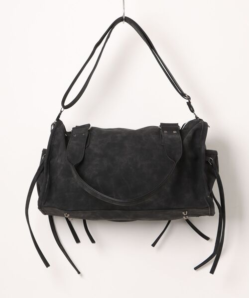 Chikashitsu +(チカシツプラス)の「【Chikashitsu +】vintage string belt shoulder bag / 【チカシツプラス】ビンテージ紐付きベルトショルダーバッグ(ショルダーバッグ・メンズ・グレー/ブラック/ブラウン・ONE SIZE)」の4枚目の写真