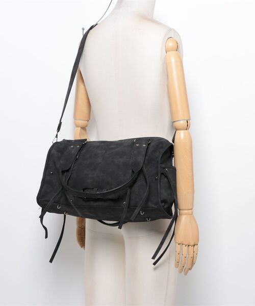 Chikashitsu +(チカシツプラス)の「【Chikashitsu +】vintage string belt shoulder bag / 【チカシツプラス】ビンテージ紐付きベルトショルダーバッグ(ショルダーバッグ・メンズ・グレー/ブラック/ブラウン・ONE SIZE)」の7枚目の写真