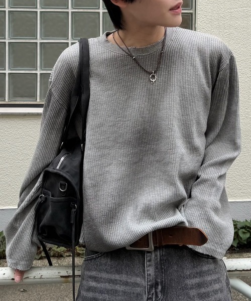 Chikashitsu +(チカシツプラス)の「【Chikashitsu +】vintage string belt shoulder bag / 【チカシツプラス】ビンテージ紐付きベルトショルダーバッグ(ショルダーバッグ・メンズ・グレー/ブラック/ブラウン・ONE SIZE)」の11枚目の写真