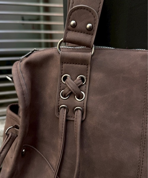 Chikashitsu +(チカシツプラス)の「【Chikashitsu +】vintage string belt shoulder bag / 【チカシツプラス】ビンテージ紐付きベルトショルダーバッグ(ショルダーバッグ・メンズ・グレー/ブラック/ブラウン・ONE SIZE)」の19枚目の写真