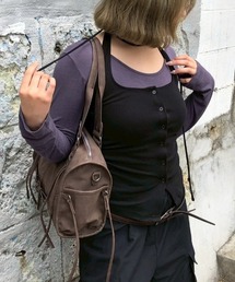 Chikashitsu +（チカシツプラス）の「【Chikashitsu +】vintage string belt shoulder bag / 【チカシツプラス】ビンテージ紐付きベルトショルダーバッグ（ショルダーバッグ）」