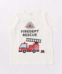 チークルーム 消防車 Tシャツ