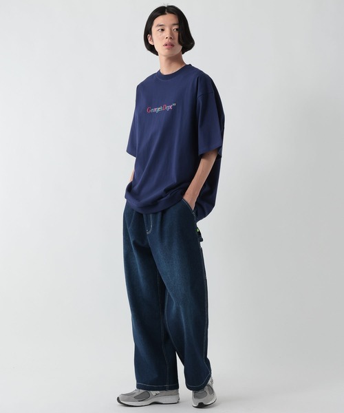 GEORGE'S(ジョージズ)の「カラー刺繍プリントTシャツ(Tシャツ/カットソー・メンズ・杢グレー/ネイビー・LARGE/MEDIUM)」の17枚目の写真