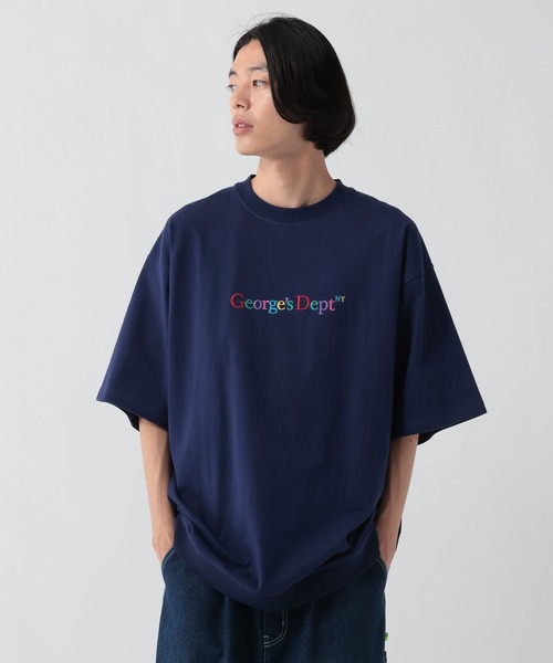 GEORGE'S(ジョージズ)の「カラー刺繍プリントTシャツ(Tシャツ/カットソー・メンズ・杢グレー/ネイビー・LARGE/MEDIUM)」の22枚目の写真