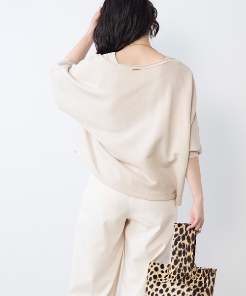 MICA&DEAL（マイカ＆ディール）の「リネンブレンドドルマンルーズスウェット（スウェット・レディース・ライトベージュ/ブラウン/ベージュ・FREE）」の20枚目の写真