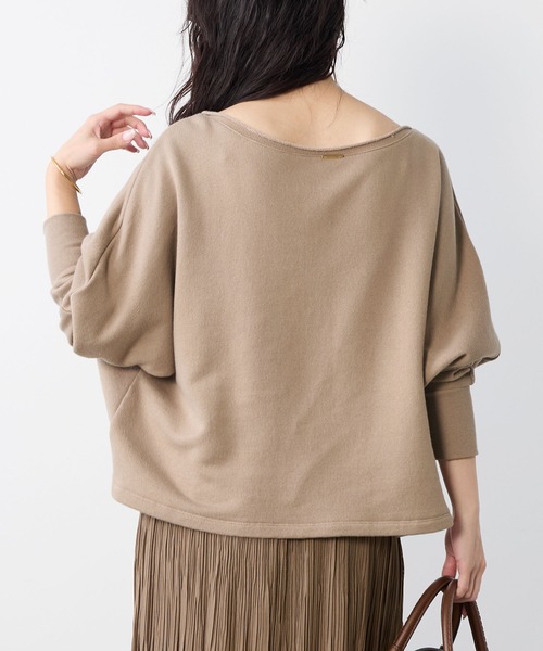 MICA&DEAL（マイカ＆ディール）の「リネンブレンドドルマンルーズスウェット（スウェット・レディース・ライトベージュ/ブラウン/ベージュ・FREE）」の10枚目の写真