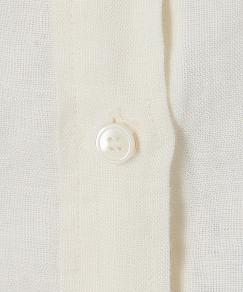 IENA（イエナ）の「リネンワイドショートシャツ（シャツ/ブラウス・レディース・サックスブルー/ホワイト/ブラウン/レッド・FREE）」の14枚目の写真