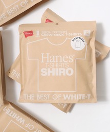 Hanes/へインズ T-SHIRTS SHIRO/シロ 白 ホワイト 無地 クルーネック ノースリーブTシャツ/1P パックT/レディース メンズ