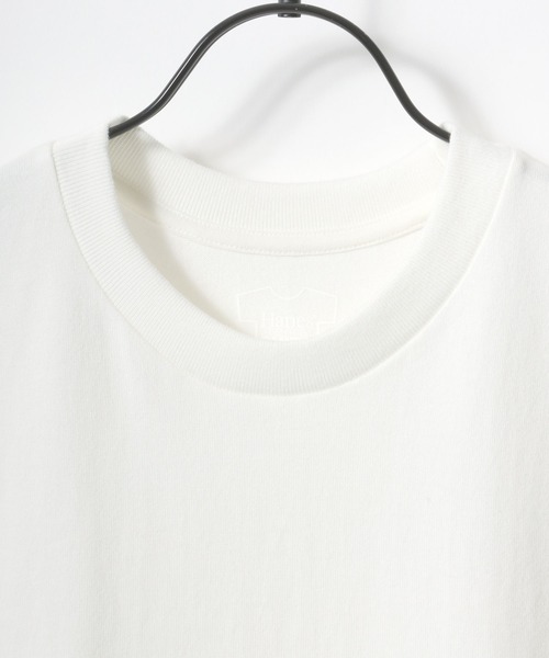 HANES(ヘインズ)の「Hanes/へインズ T-SHIRTS SHIRO/シロ 白 ホワイト 無地 クルーネック ノースリーブTシャツ/1P パックT/レディース メンズ(Tシャツ/カットソー・メンズ・ホワイト・M/L/XL/S)」の5枚目の写真