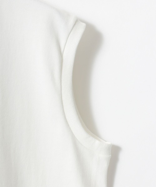 HANES(ヘインズ)の「Hanes/へインズ T-SHIRTS SHIRO/シロ 白 ホワイト 無地 クルーネック ノースリーブTシャツ/1P パックT/レディース メンズ(Tシャツ/カットソー・メンズ・ホワイト・M/L/XL/S)」の7枚目の写真