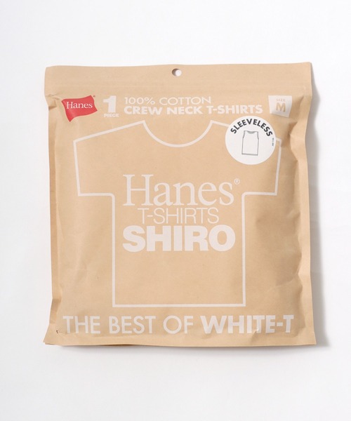 HANES(ヘインズ)の「Hanes/へインズ T-SHIRTS SHIRO/シロ 白 ホワイト 無地 クルーネック ノースリーブTシャツ/1P パックT/レディース メンズ(Tシャツ/カットソー・メンズ・ホワイト・M/L/XL/S)」の9枚目の写真