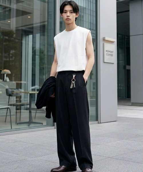 HANES(ヘインズ)の「Hanes/へインズ T-SHIRTS SHIRO/シロ 白 ホワイト 無地 クルーネック ノースリーブTシャツ/1P パックT/レディース メンズ(Tシャツ/カットソー・メンズ・ホワイト・M/L/XL/S)」の12枚目の写真