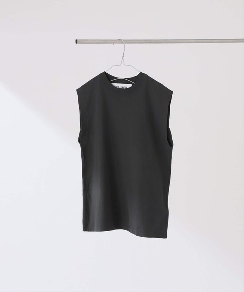 CALMER（カルメール）の「《追加》ナチュルダイCAP SLEEVE Tシャツ2（Tシャツ/カットソー・レディース・ベージュ/チャコールグレー/ホワイト・FREE）」の6枚目の写真
