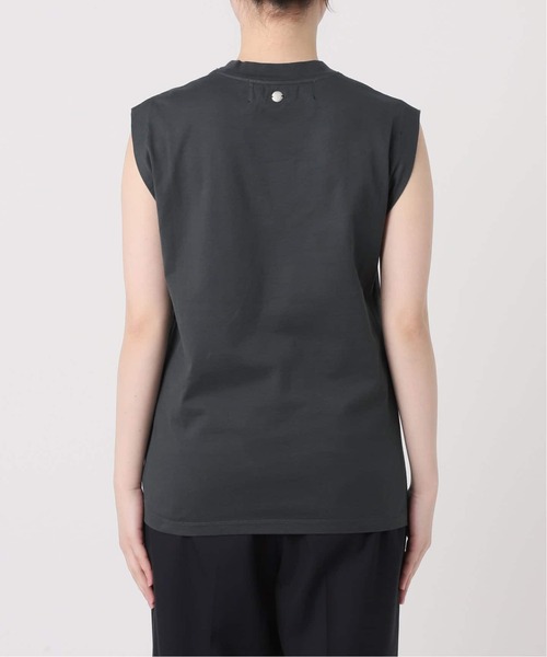 CALMER（カルメール）の「《追加》ナチュルダイCAP SLEEVE Tシャツ2（Tシャツ/カットソー・レディース・ベージュ/チャコールグレー/ホワイト・FREE）」の9枚目の写真