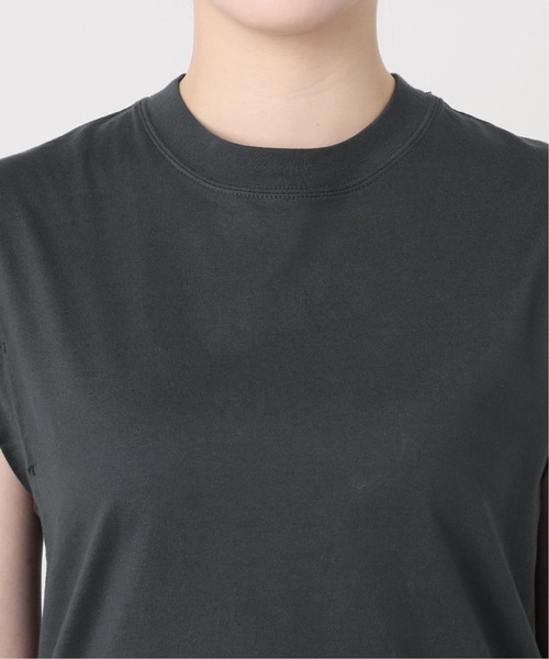 CALMER（カルメール）の「《追加》ナチュルダイCAP SLEEVE Tシャツ2（Tシャツ/カットソー・レディース・ベージュ/チャコールグレー/ホワイト・FREE）」の10枚目の写真