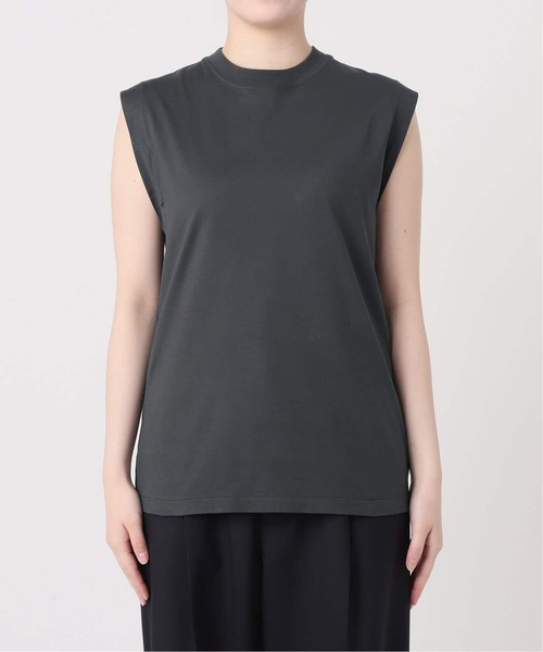 CALMER（カルメール）の「《追加》ナチュルダイCAP SLEEVE Tシャツ2（Tシャツ/カットソー・レディース・ベージュ/チャコールグレー/ホワイト・FREE）」の15枚目の写真