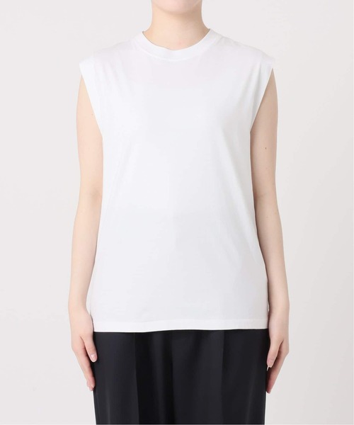 CALMER（カルメール）の「《追加》ナチュルダイCAP SLEEVE Tシャツ2（Tシャツ/カットソー・レディース・ベージュ/チャコールグレー/ホワイト・FREE）」の17枚目の写真