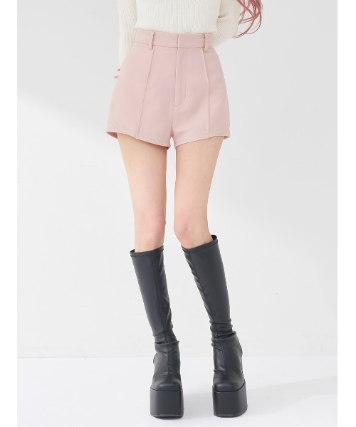 Darich（ダーリッチ）の「サイドスリットショートパンツ（その他パンツ・レディース・ブラック/アイボリー/ピンク/ベージュ/グレー・S/M）」の5枚目の写真
