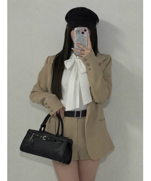 Darich（ダーリッチ）の「サイドスリットショートパンツ（その他パンツ・レディース・ブラック/アイボリー/ピンク/ベージュ/グレー・S/M）」の21枚目の写真