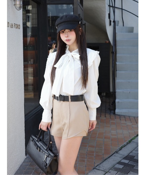 Darich（ダーリッチ）の「サイドスリットショートパンツ（その他パンツ・レディース・ブラック/アイボリー/ピンク/ベージュ/グレー・S/M）」の20枚目の写真