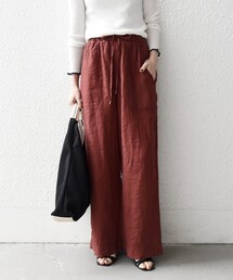 SHIPS any | SHIPS any:〈洗濯機可能〉リネン イージー ベイカー パンツ(その他パンツ)