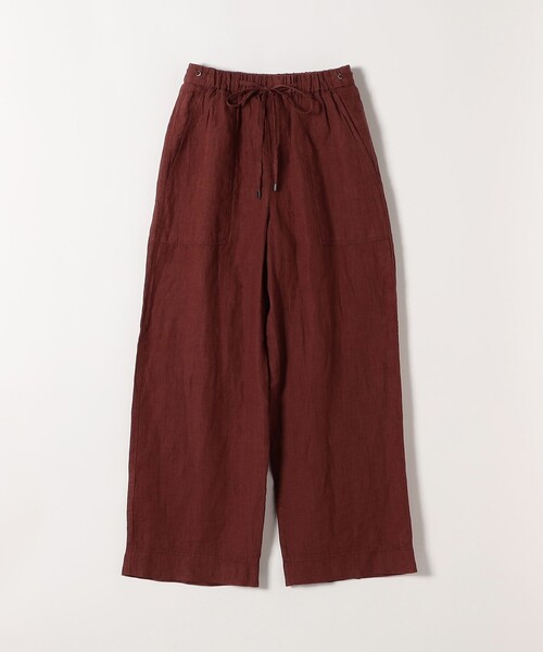 SHIPS any（シップス エニィ）の「SHIPS any:〈洗濯機可能〉リネン イージー ベイカー パンツ（その他パンツ・レディース・ベージュ/ブラウン・36/38）」の9枚目の写真