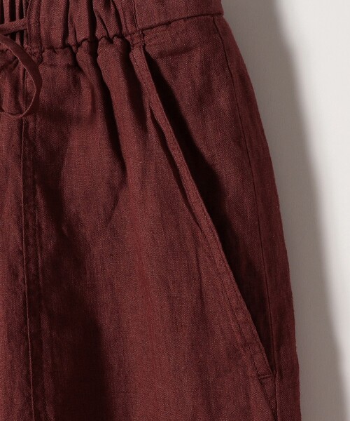 SHIPS any（シップス エニィ）の「SHIPS any:〈洗濯機可能〉リネン イージー ベイカー パンツ（その他パンツ・レディース・ベージュ/ブラウン・36/38）」の10枚目の写真