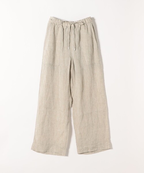 SHIPS any（シップス エニィ）の「SHIPS any:〈洗濯機可能〉リネン イージー ベイカー パンツ（その他パンツ・レディース・ベージュ/ブラウン・36/38）」の16枚目の写真