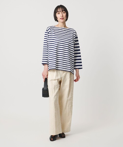 UNITED ARROWS(ユナイテッドアローズ)の「ジャガード タック ワイドパンツ ‐ウォッシャブル‐(その他パンツ・レディース・ナチュラル・36/38/34)」の4枚目の写真