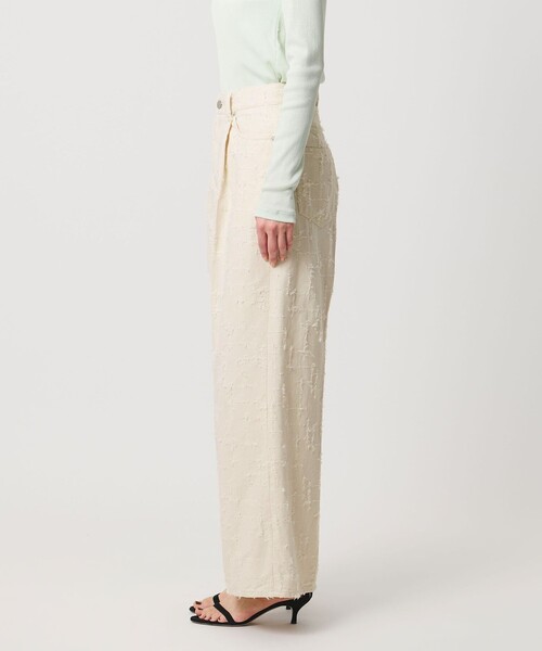 UNITED ARROWS(ユナイテッドアローズ)の「ジャガード タック ワイドパンツ ‐ウォッシャブル‐(その他パンツ・レディース・ナチュラル・36/38/34)」の6枚目の写真