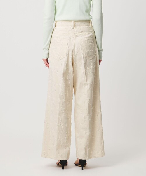 UNITED ARROWS(ユナイテッドアローズ)の「ジャガード タック ワイドパンツ ‐ウォッシャブル‐(その他パンツ・レディース・ナチュラル・36/38/34)」の7枚目の写真