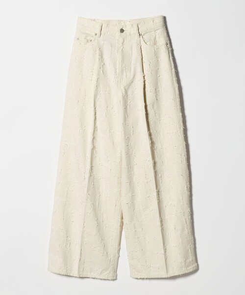 UNITED ARROWS(ユナイテッドアローズ)の「ジャガード タック ワイドパンツ ‐ウォッシャブル‐(その他パンツ・レディース・ナチュラル・36/38/34)」の8枚目の写真