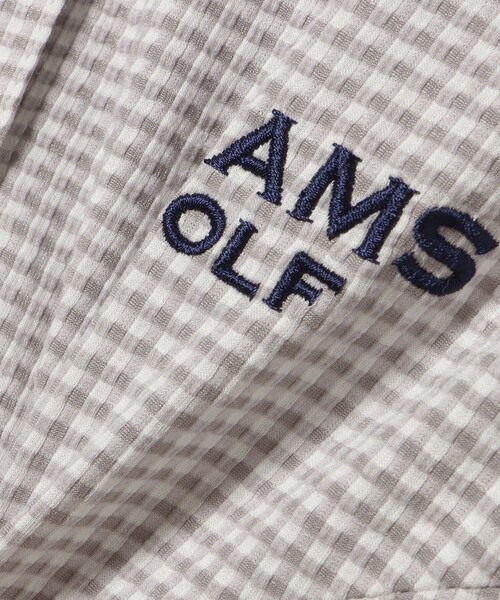 BEAMS GOLF(ビームスゴルフ)の「PURPLE LABEL / MONTAUK ギンガムサッカー ワンピース(ワンピース・レディース・サックスブルー/ネイビー/グレー・SMALL/LARGE/MEDIUM)」の15枚目の写真
