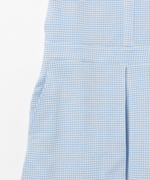 BEAMS GOLF(ビームスゴルフ)の「PURPLE LABEL / MONTAUK ギンガムサッカー ワンピース(ワンピース・レディース・サックスブルー/ネイビー/グレー・SMALL/LARGE/MEDIUM)」の19枚目の写真