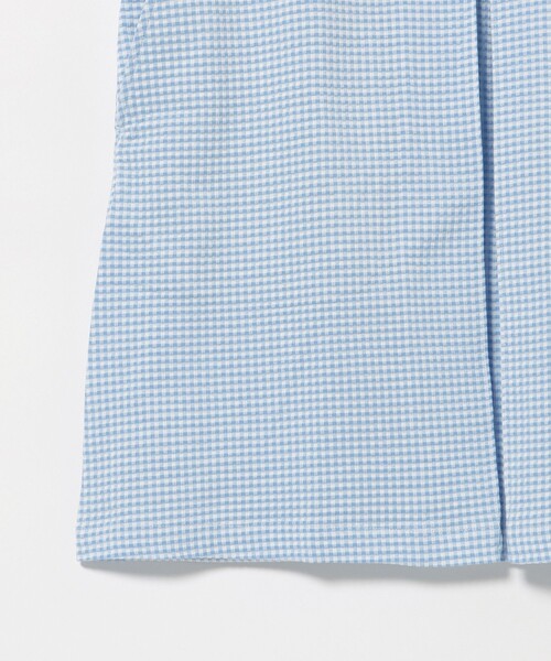 BEAMS GOLF(ビームスゴルフ)の「PURPLE LABEL / MONTAUK ギンガムサッカー ワンピース(ワンピース・レディース・サックスブルー/ネイビー/グレー・SMALL/LARGE/MEDIUM)」の20枚目の写真