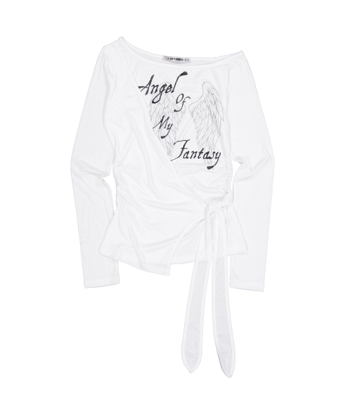 SETUP-EXE（セットアップイーエックスイー）の「WRAP ONE-SHOULDER TOP / WHITE（Tシャツ/カットソー・レディース・その他・OS）」の8枚目の写真