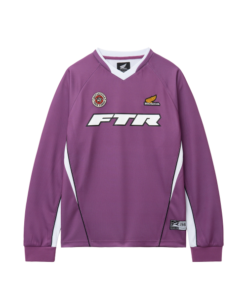 PHYPS MOTORCYCLE(フィップスモーターサイクル)の「Mesh Series Logo Long Sleeve Purple(Tシャツ/カットソー・レディース・その他・MEDIUM/LARGE/X-LARGE/SMALL)」の1枚目の写真