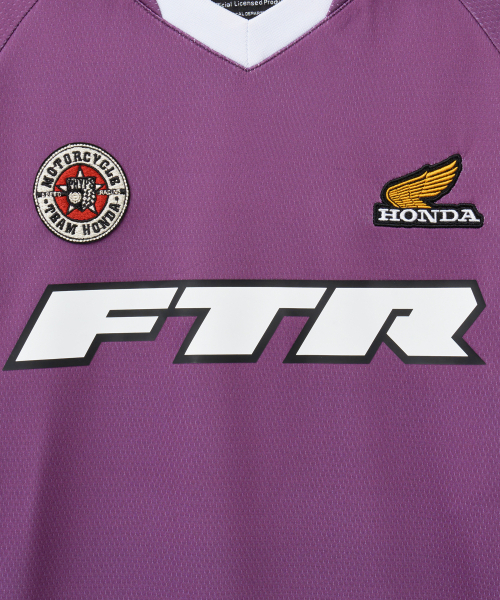 PHYPS MOTORCYCLE(フィップスモーターサイクル)の「Mesh Series Logo Long Sleeve Purple(Tシャツ/カットソー・レディース・その他・MEDIUM/LARGE/X-LARGE/SMALL)」の4枚目の写真