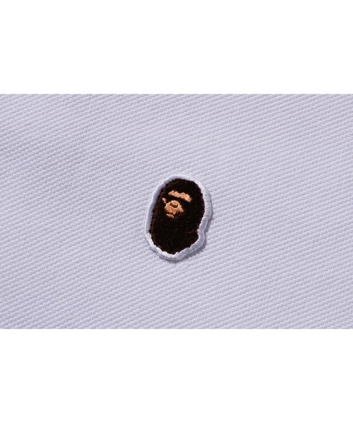 A BATHING APE（アベイシングエイプ）の「ONE POINT REGULAR FIT POLO SHIRT（ポロシャツ・メンズ・ブラック/ホワイト・X-LARGE/LARGE/XX-LARGE/MEDIUM/SMALL）」の6枚目の写真
