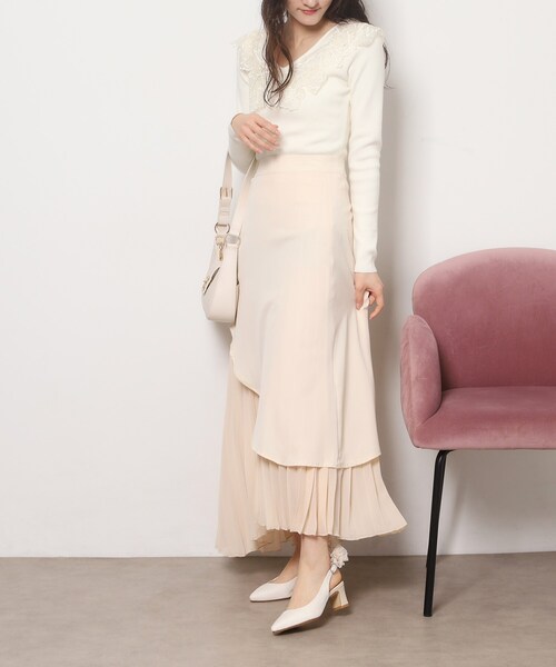 ESPERANZA(エスペランサ)の「シフォンリボン付きバックストラップパンプス(パンプス・レディース・アイボリー系2/パープル系2/ブラック系2・LL/S/M/L)」の10枚目の写真