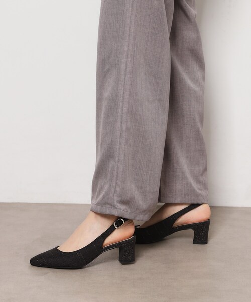 ESPERANZA(エスペランサ)の「シフォンリボン付きバックストラップパンプス(パンプス・レディース・アイボリー系2/パープル系2/ブラック系2・LL/S/M/L)」の13枚目の写真