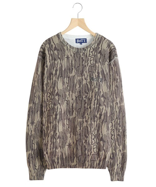 BOTT: Camo Printed Knit BOTT-25AW-18 [WAX]