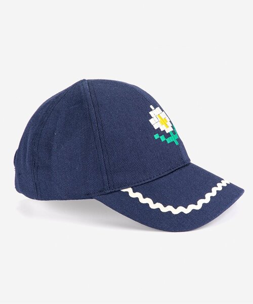 BOBO CHOSES（ボボショーズ）の「Pixel Daisy twill cap【キッズ】（キャップ・キッズ・ネイビー・54/52）」の3枚目の写真