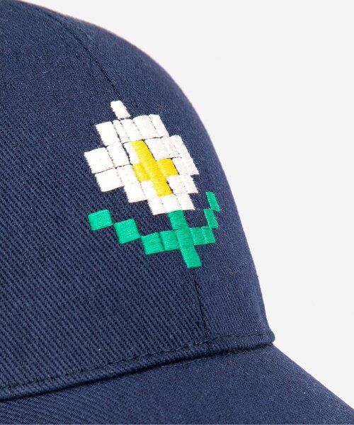 BOBO CHOSES（ボボショーズ）の「Pixel Daisy twill cap【キッズ】（キャップ・キッズ・ネイビー・54/52）」の4枚目の写真