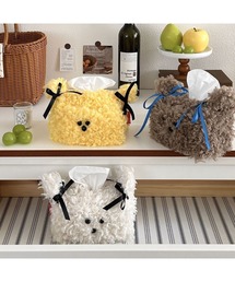Bling Leads（ブリングリーズ）の「【Bls】【ZA】【Bling Leads】ティッシュカバー 子犬型ティッシュケース ぬいぐるみ（インテリア雑貨）」