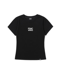 PD PDAC スリムフィット半袖Tシャツブラック